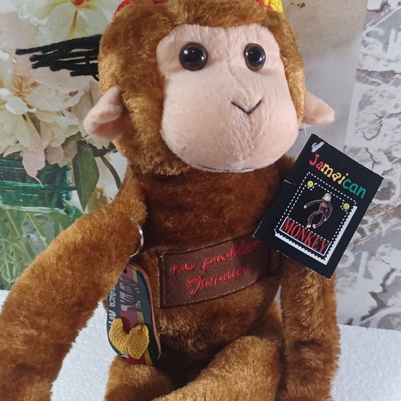 Rasta Monkey Jamaican Dreadlock Reggae Plush 15” No Problem Jamaica. Excellent f - Picture 2 of 11